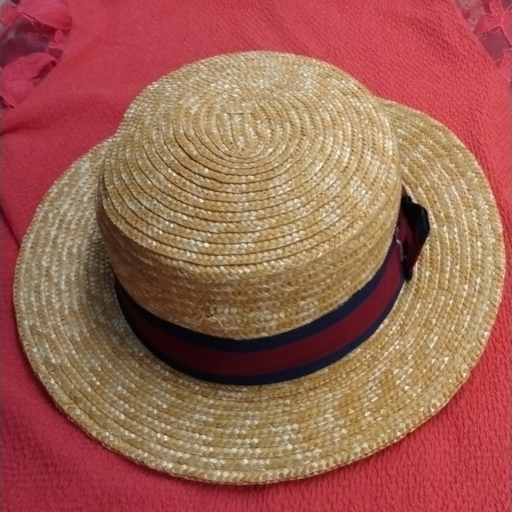 LTC designer straw hatv$34 +free necktie